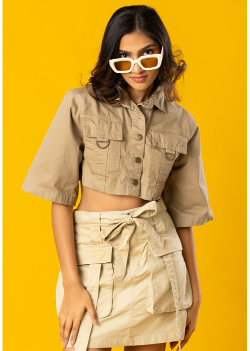 CASUAL TAN MINI SKIRTS